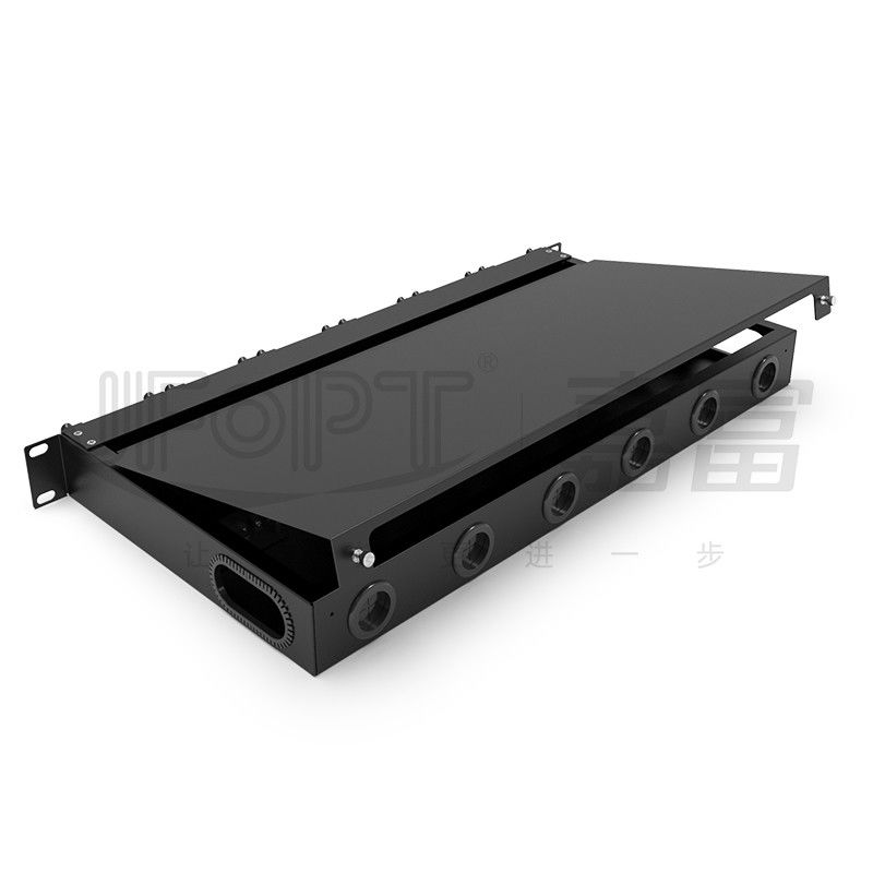 Кассеты пульта временных соединительных кабелей 6pcs MPO волокна держателя шкафа с ядрами 1pc 24 или 2pcs 12 вырезают сердцевина из кабеля MPO-LC