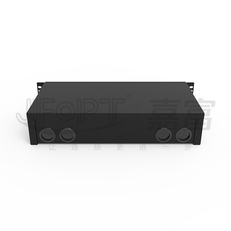 2U сползая поднос ультра тонкого сплавливания волокон LC QX 196 пульта временных соединительных кабелей волокна держателя шкафа соединяя