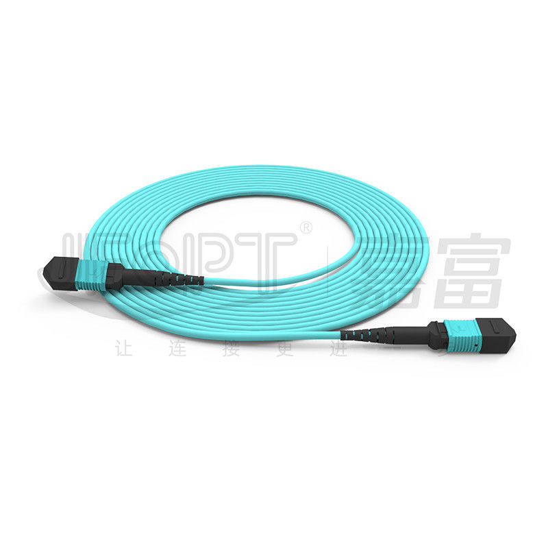Потеря обратной связи концессора MPO ≥20dB MM OM3/OM4 MPO-MPO Patch Cord для оптической волоконной связи