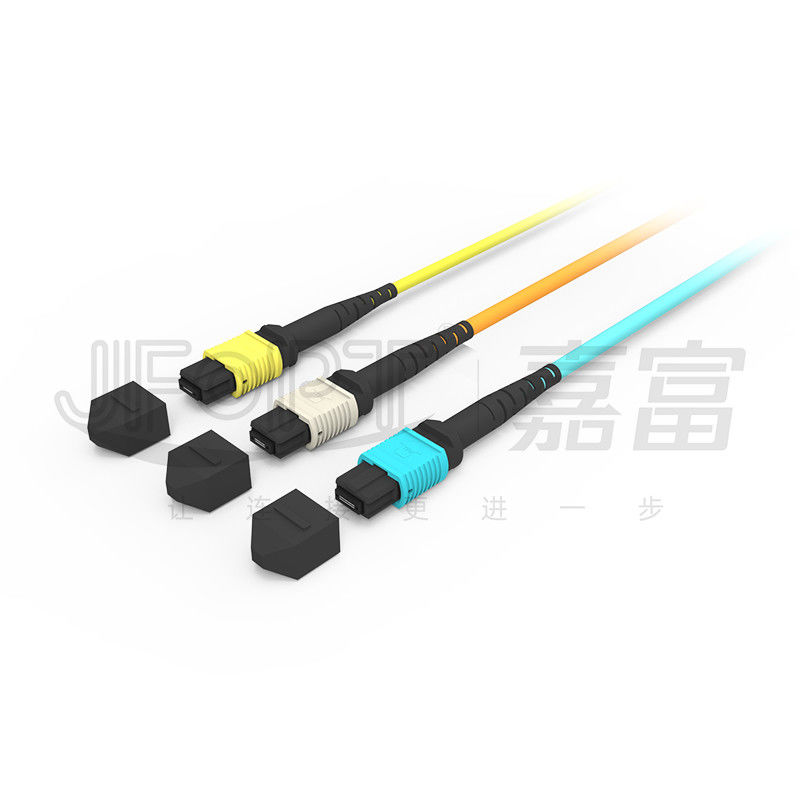 12 Ядер Скорость MPO Patch Cord Аква цвет для подключения к центру обработки данных 10G Мультимодный OM3 Волоконно-оптический патч-корд