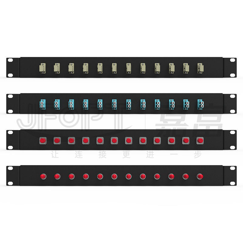 LC/SC/FC/ST Rack Mount Fiber Patch Panel 12/24core с 19-дюймовым размерами дверных кнопок