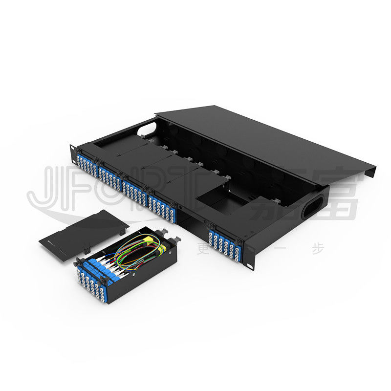 1U MPO-LC G657A1 144 Ядра плотность высокая плотность сцепление коробки с LC адаптером холоднокатаного стального шасси