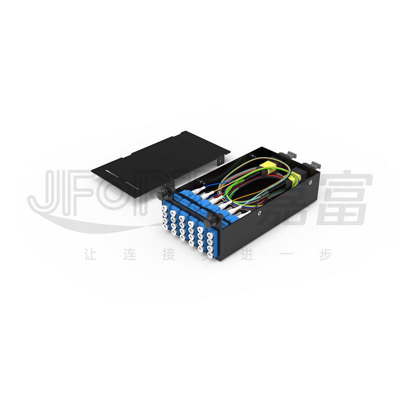 1U MPO-LC G657A1 144 Ядра плотность высокая плотность сцепление коробки с LC адаптером холоднокатаного стального шасси