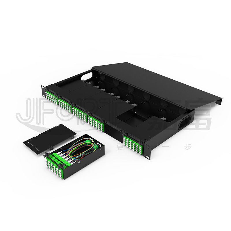 Модульное шасси высокой плотности для LC Quadruple Adapter MPO SM SL 144-ядерный MPO-LC Patch Panel Fusion-free Module Box