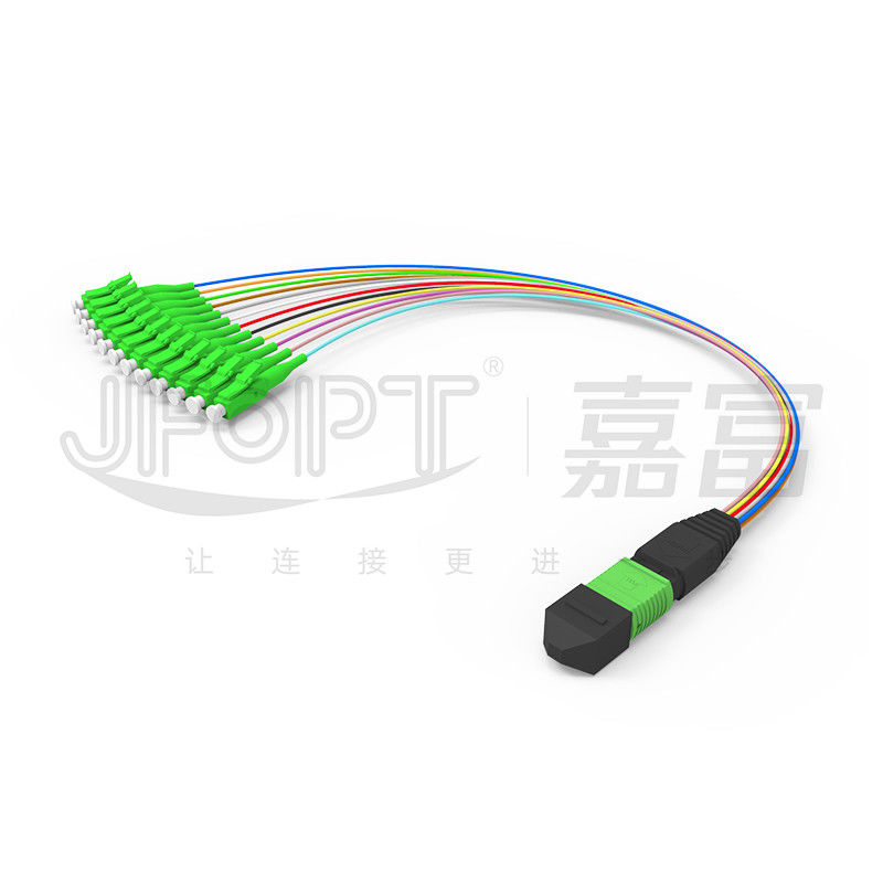 MPO-LC 0.9mm 12Cores Breakout Cable настраиваемая длина SM G657a1 волокно многоволоконный модуль коробка адаптер патч-шнур