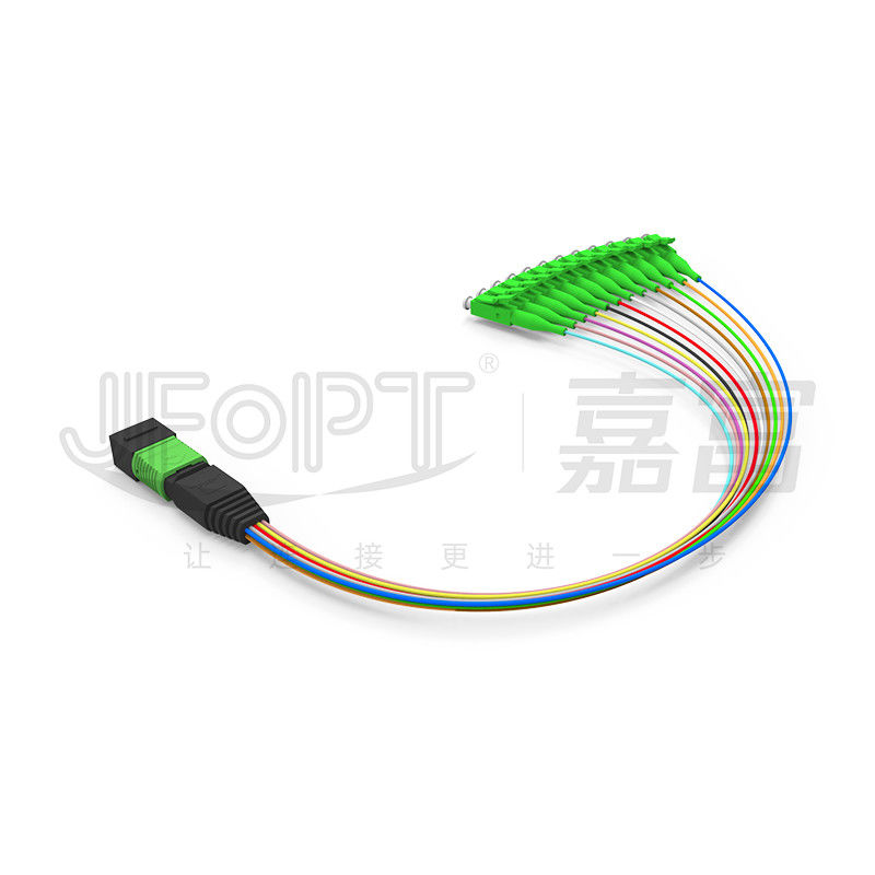MPO-LC 0.9mm 12Cores Breakout Cable настраиваемая длина SM G657a1 волокно многоволоконный модуль коробка адаптер патч-шнур