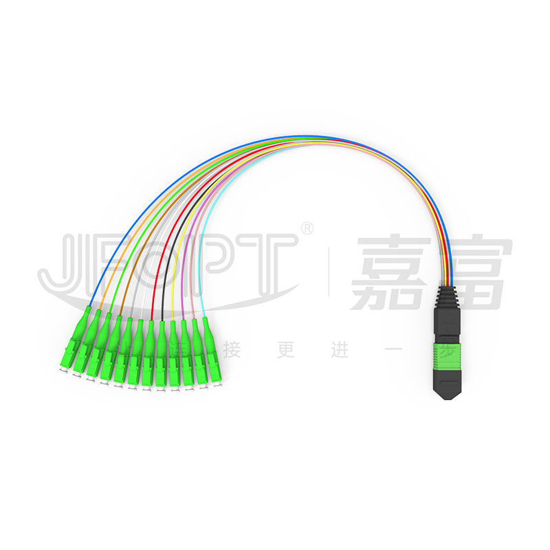 MPO-LC 0.9mm 12Cores Breakout Cable настраиваемая длина SM G657a1 волокно многоволоконный модуль коробка адаптер патч-шнур
