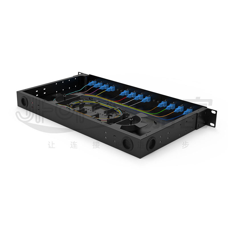 FTTZ FTTB 1U вращающийся дизайн Fusion Splice Tray 12/24/48/96 Ядра Площадка панели волокна холоднокатаного стального стеллажа